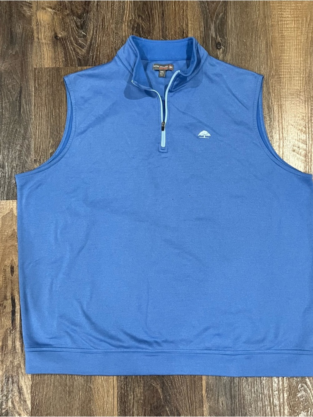 Peter Millar Vest Crown Sport 1/4 Zip Mens XXL Golf Performance Pullover Blue